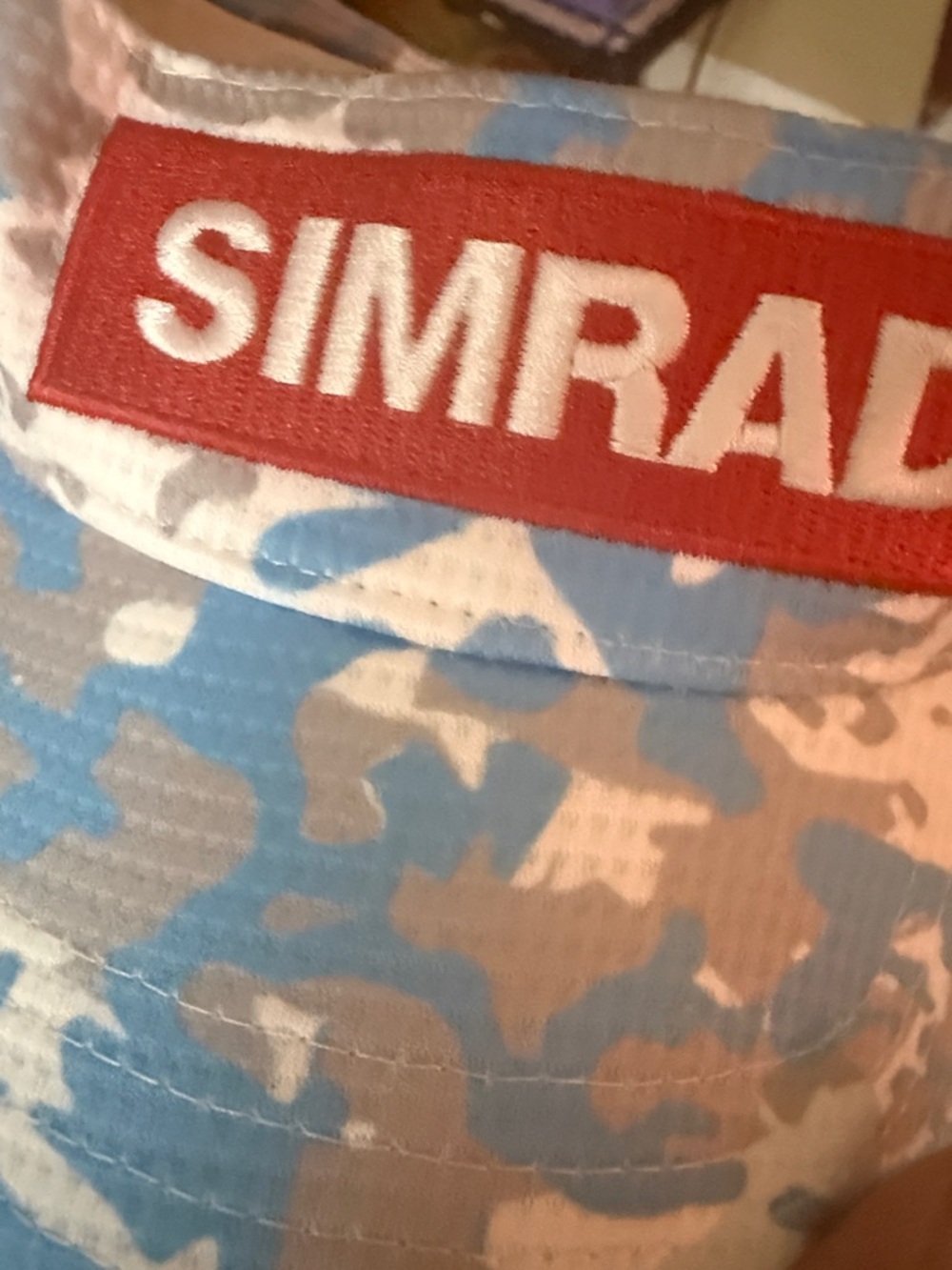 SIMRAD Blue & Gray Camo Visor - Picture 3 of 3